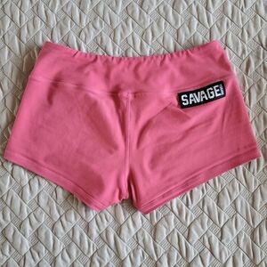 Pink Savage Barbell Shorts